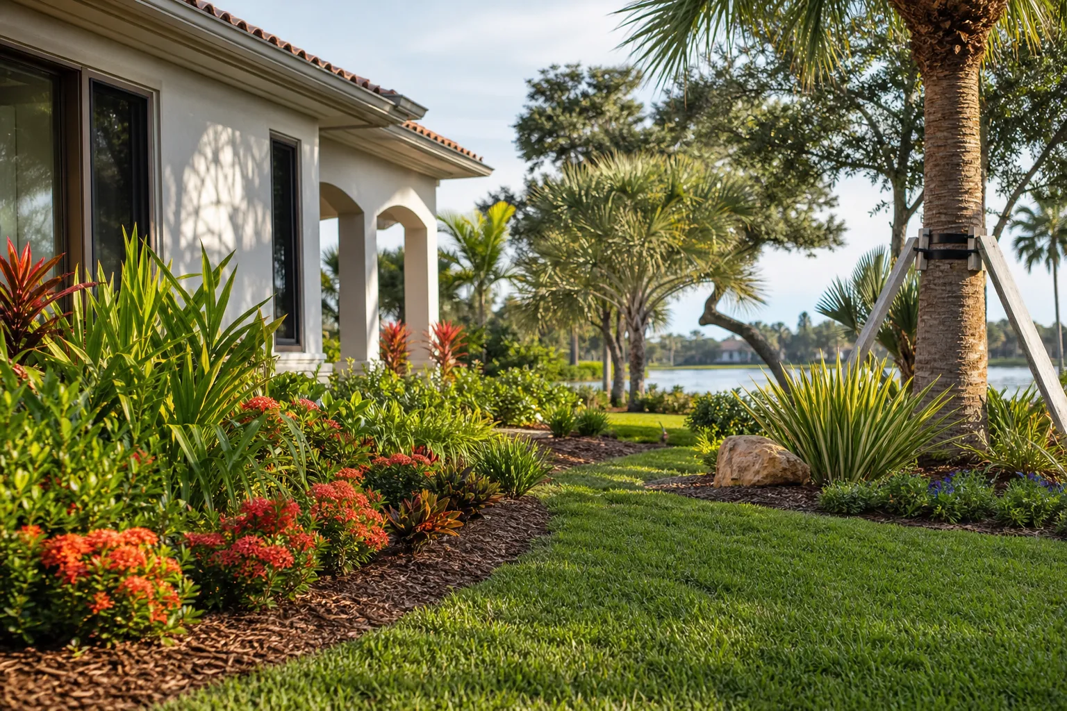 How to plan a thriving St. Augustine landscape in Florida Editorial illustration of How to plan a thriving St. Augustine landscape in Florida