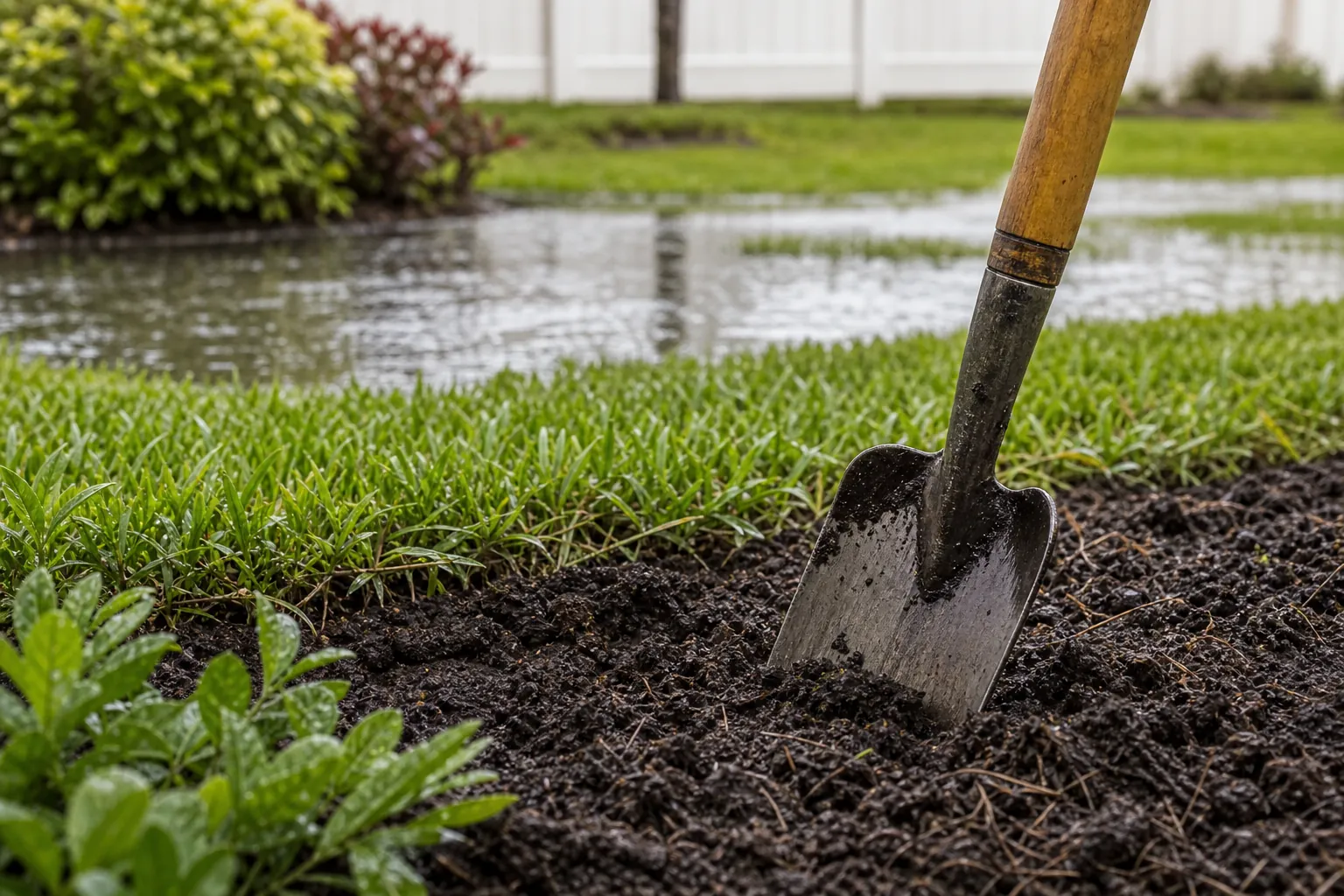 Editorial illustration of Check Whether the Soil Is Ready for Work in Florida