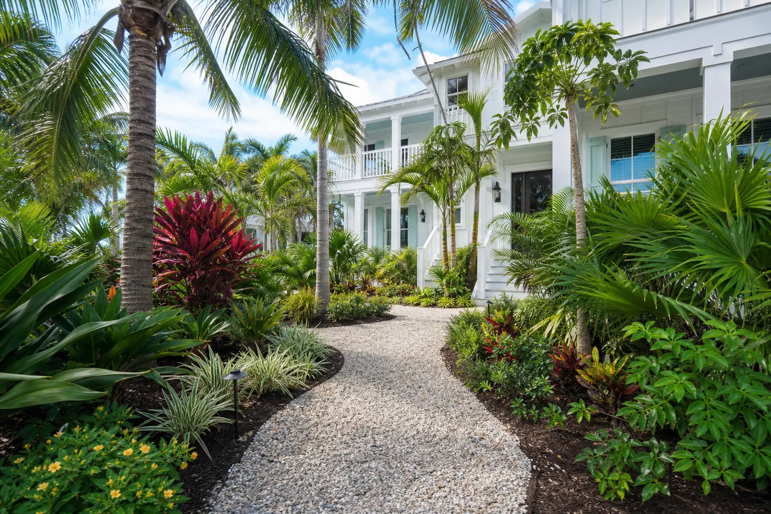 How thoughtful landscaping helps Florida vacation rentals stand out Editorial illustration of How thoughtful landscaping helps Florida vacation rentals stand out