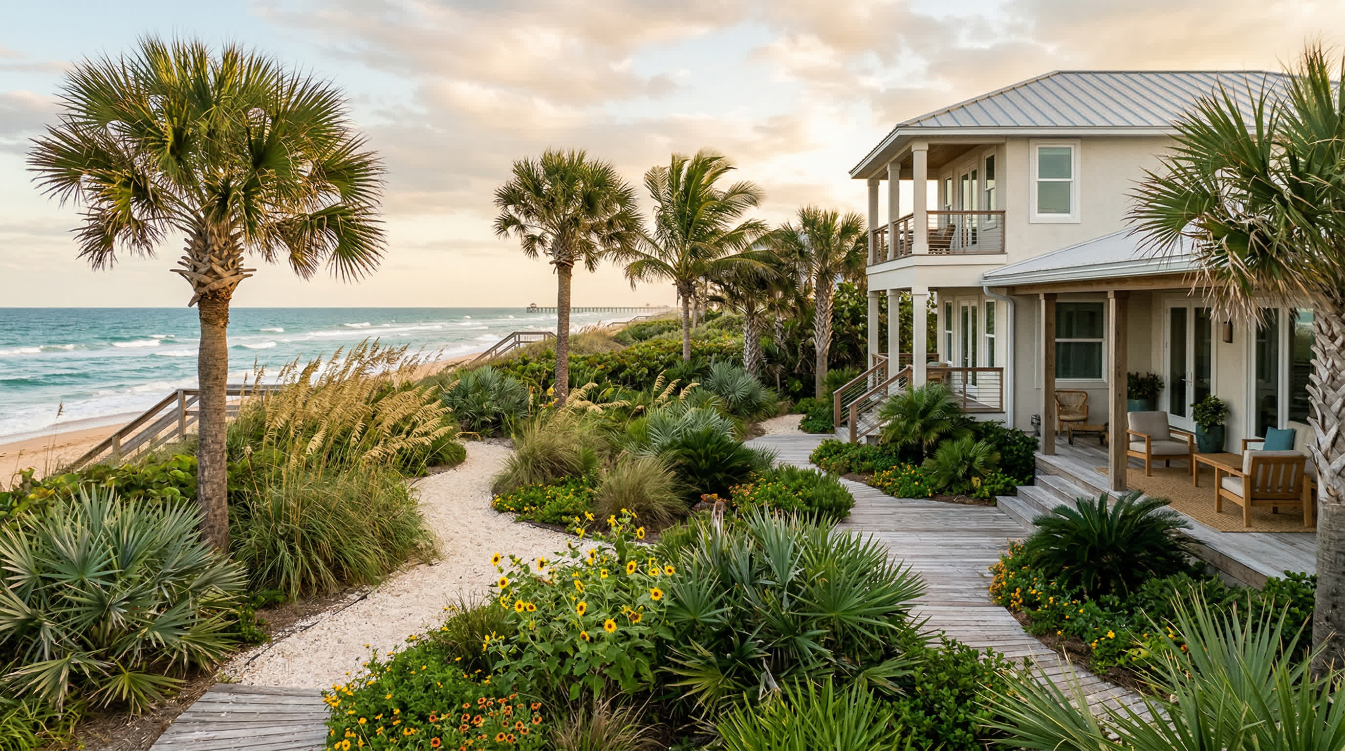 Landscape Design for Flagler Beach Coastal Homes — Salt-Tough Tropical Style