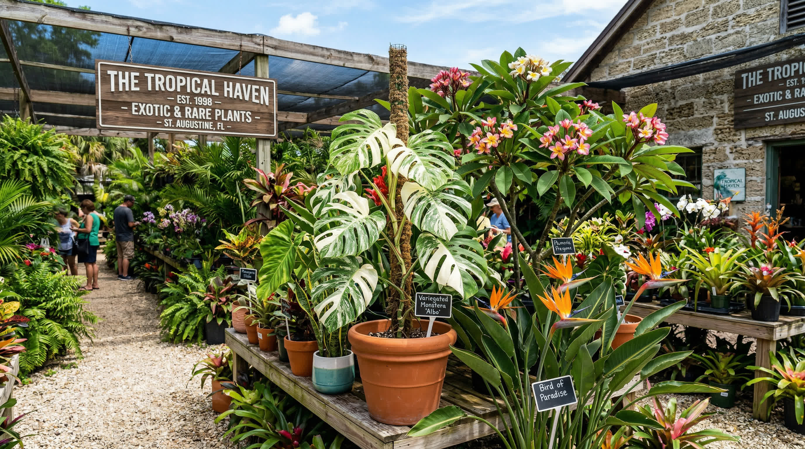 Rare and Exotic Tropical Plants for Sale in St. Augustine Hard-to-Find Varieties | Tropical Yards St Augustine, FL | Best tropical plants and coquina shell in St Augustine