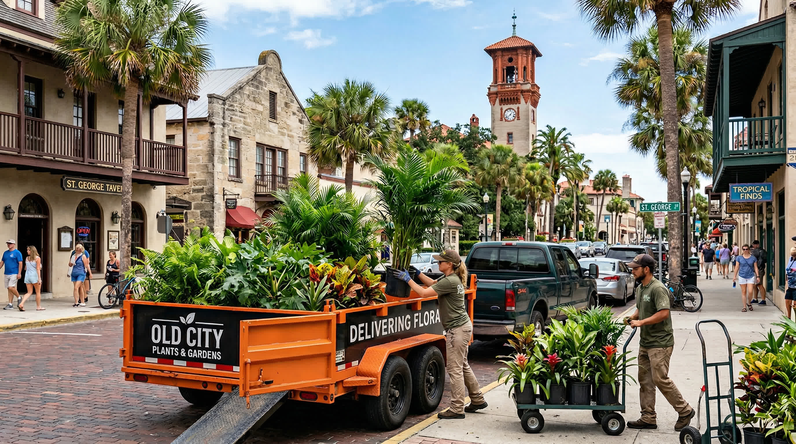 Tropical Plants for Sale Near Downtown St. Augustine Local Pickup and Delivery | Tropical Yards St Augustine, FL | Best tropical plants and coquina shell in St Augustine